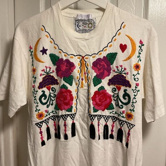 Swan & Swan Design Inc.Magical Tees Vintage 1992 90ts Mexico made in USA sz.L - Picture 1 of 6